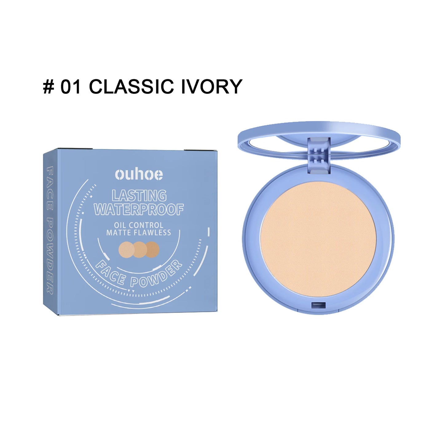 Face Loose Powder Foundation 3 Colors Oil Control Long Lasting Waterproof Makeup