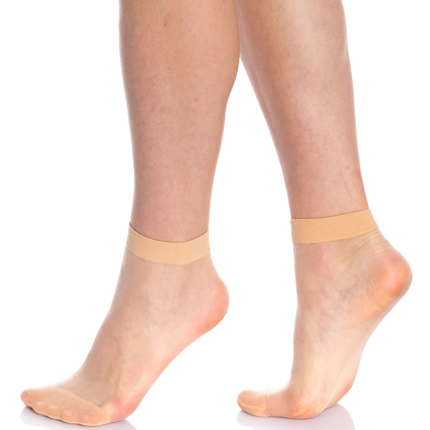 Sheer Ankle Socks for Women 10 Pairs