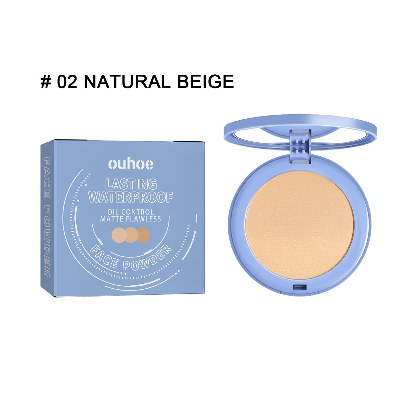 Face Loose Powder Foundation 3 Colors Oil Control Long Lasting Waterproof Makeup