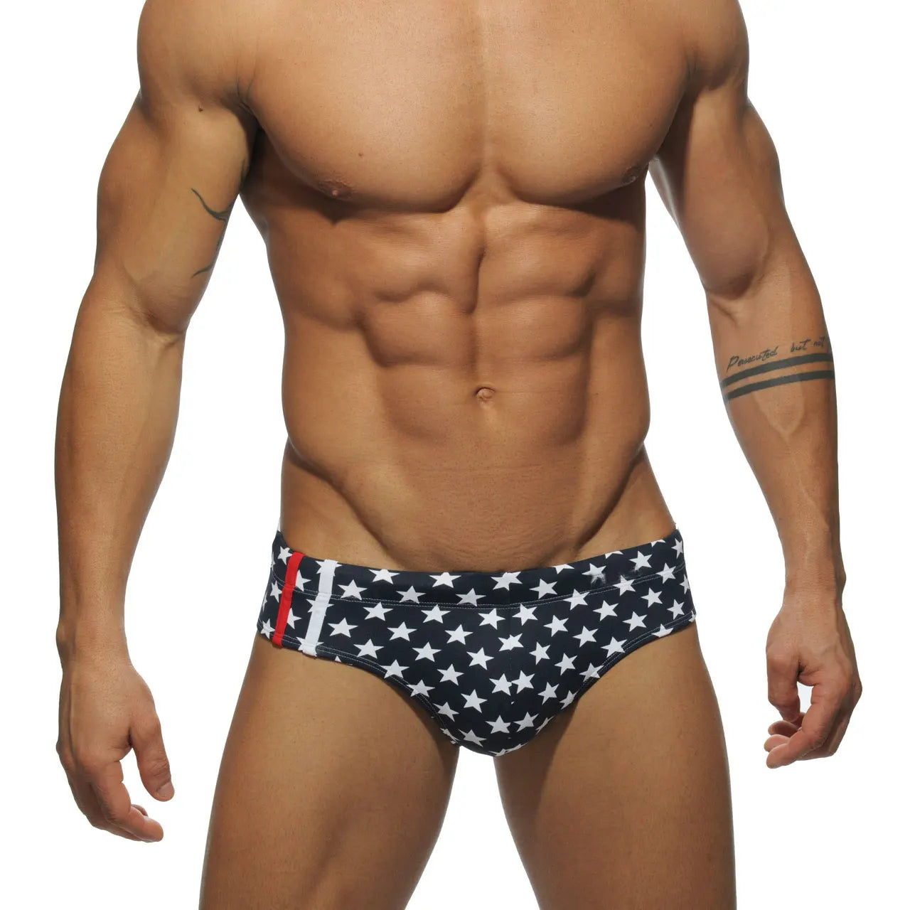 Superbody Brand five-pointed star Camouflage swimming trunks Swimwear Mens Swimming Trunks Summer Men's Swim Brief Patchwork