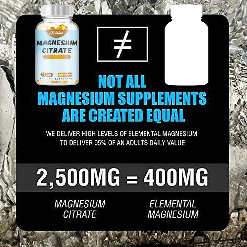 Magnesium Citrate – 120 Count – Essential Mineral Supplement
