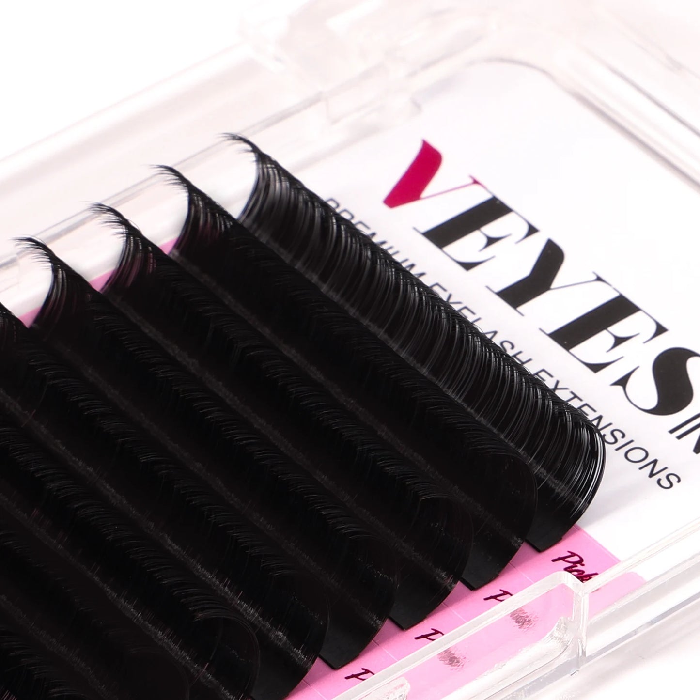 Classic Eyelash Extensions  8-16 Mix Individual Lash Extensions Matte Black Silk Lashes