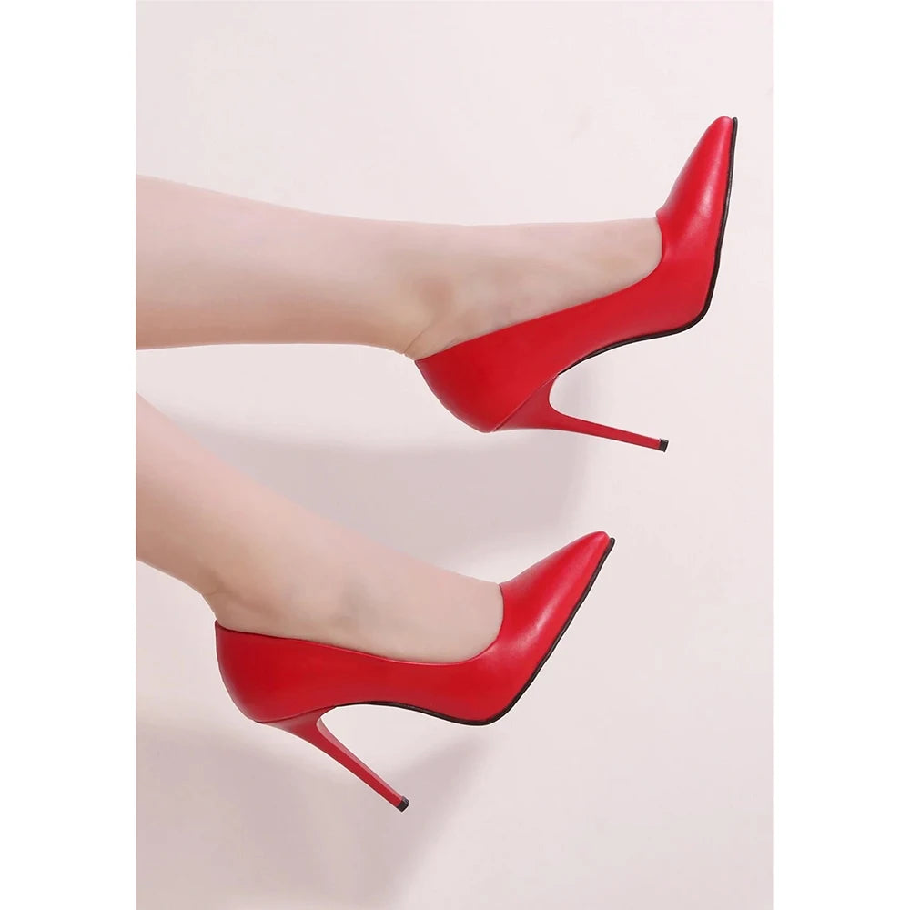 Colorful Big Size 33-45 Thin High Heel Stiletto Women Ladies Pumps Dress Shoes