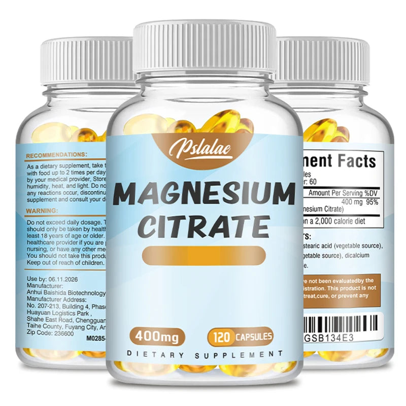 Magnesium Citrate – 120 Count – Essential Mineral Supplement