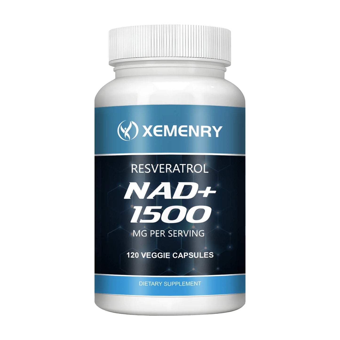 NAD+Supplements - with Reservatrol - Natural Energy Supplement, Support Cell Health, Anti-aging, Enhance Immunity - 120 Capsules