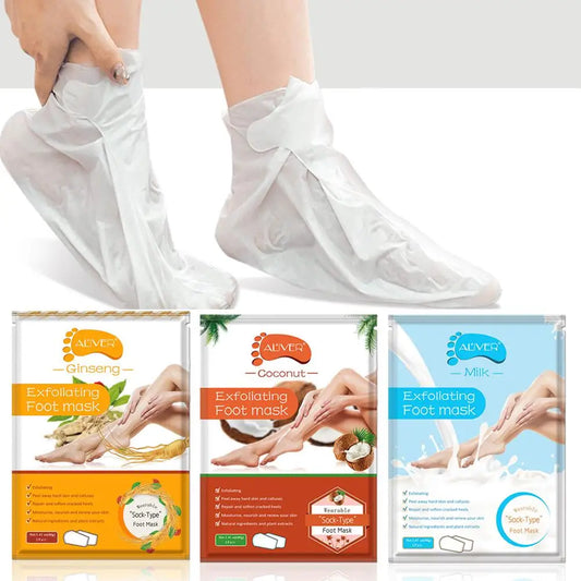 1 Pair Exfoliating Moisture Feet Mask Pedicure Peel Off Dead Skin Remover Foot Care