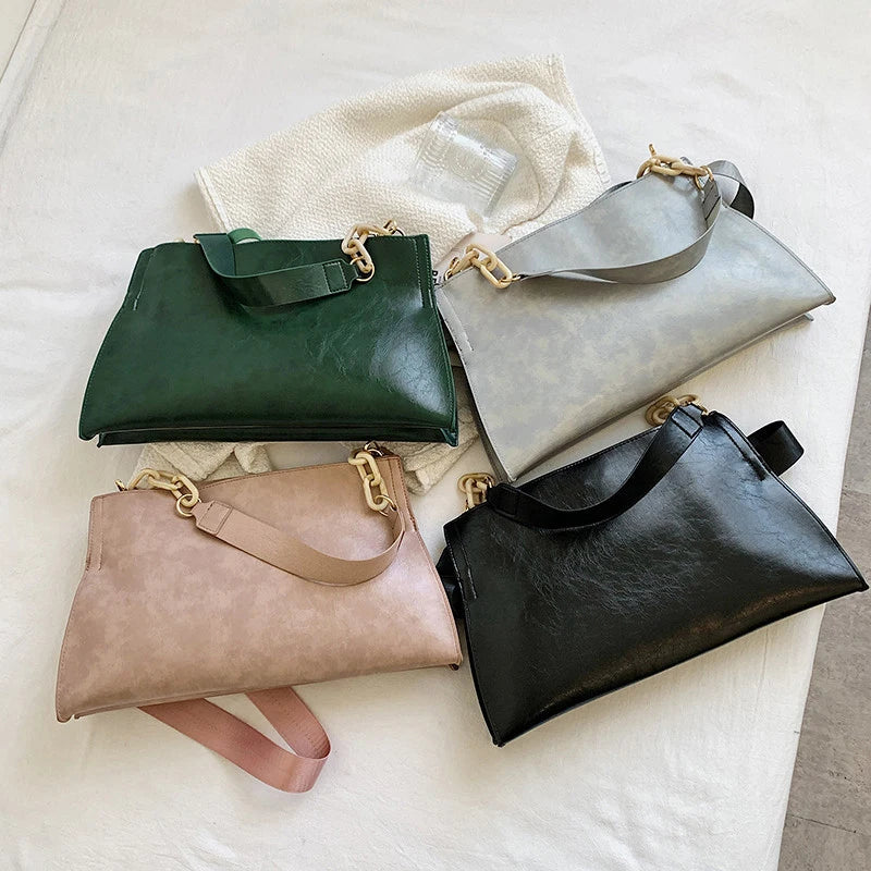 Designer Handbags Women Shoulder Bag Soft Synthetic Leather Crossbody Large Capacity Fashion Female Underarm Bags