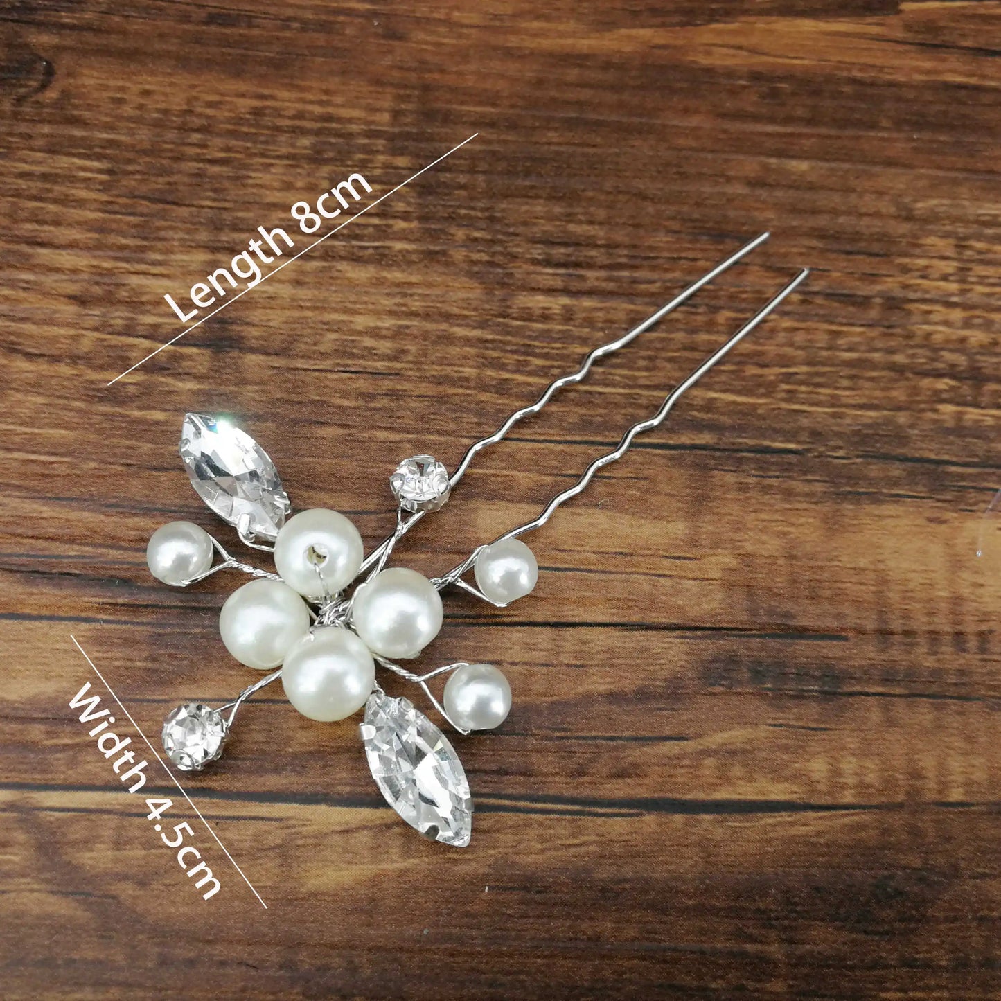 Women U-shaped Pin Metal Barrette Clip Hairpins Simulated Pearl Hair Accessories Hairstyle Design Tools