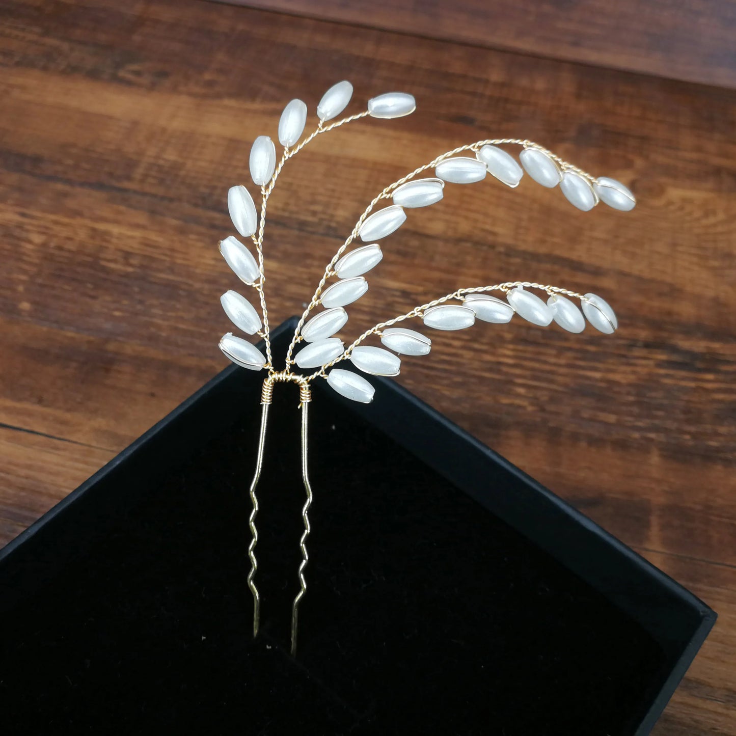 Women U-shaped Pin Metal Barrette Clip Hairpins Simulated Pearl Hair Accessories Hairstyle Design Tools