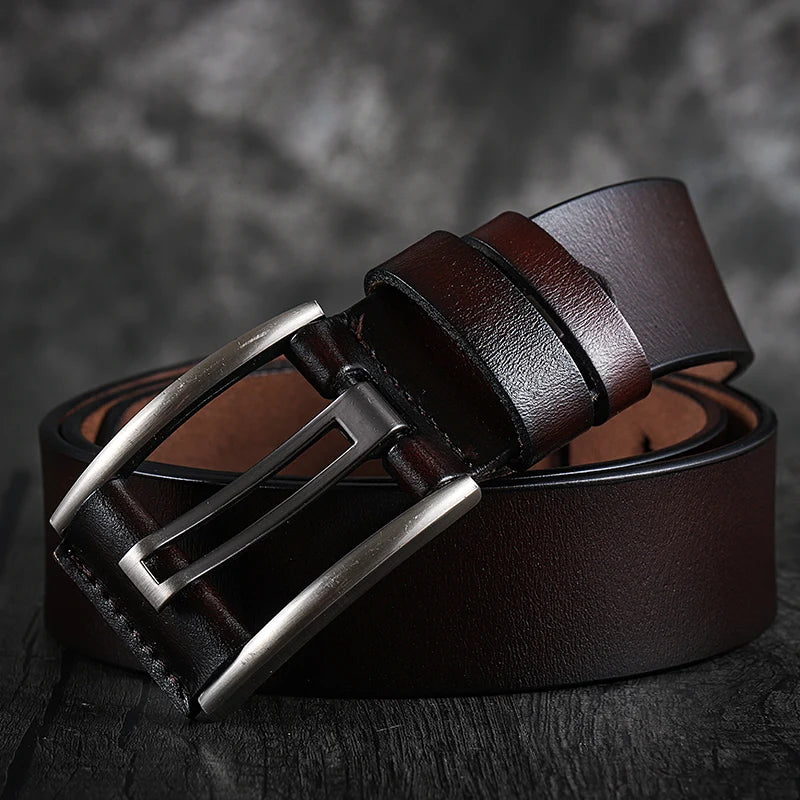 Genuine Leather Belt High Quality  Vintage  90-125CM