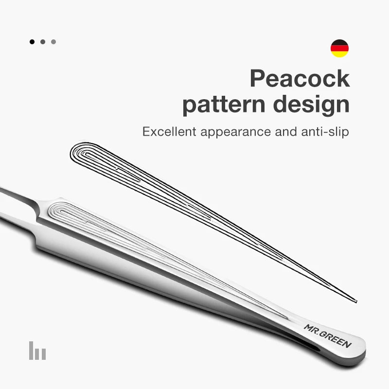 Ingrown Hair Tweezers Needle Nose Pointed Tips Eyebrows Tweezers