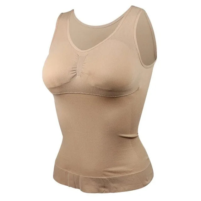 Women's Shaper Slim Up Lift Plus Size Bra Tank Top Body Shaper Removable Shaper Underwear Slimming Vest Corset Shapewear