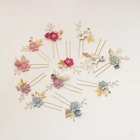 Luxury Crystal Crown Hair Combs Romantic Beautiful  Clips Leaves Zinc Alloy Fine Jewelry Hair Pins Gifts
