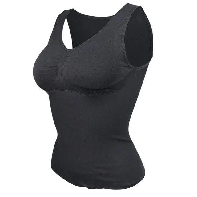 Women's Shaper Slim Up Lift Plus Size Bra Tank Top Body Shaper Removable Shaper Underwear Slimming Vest Corset Shapewear