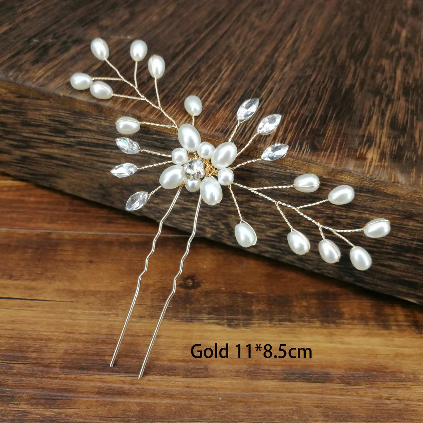 Women U-shaped Pin Metal Barrette Clip Hairpins Simulated Pearl Hair Accessories Hairstyle Design Tools