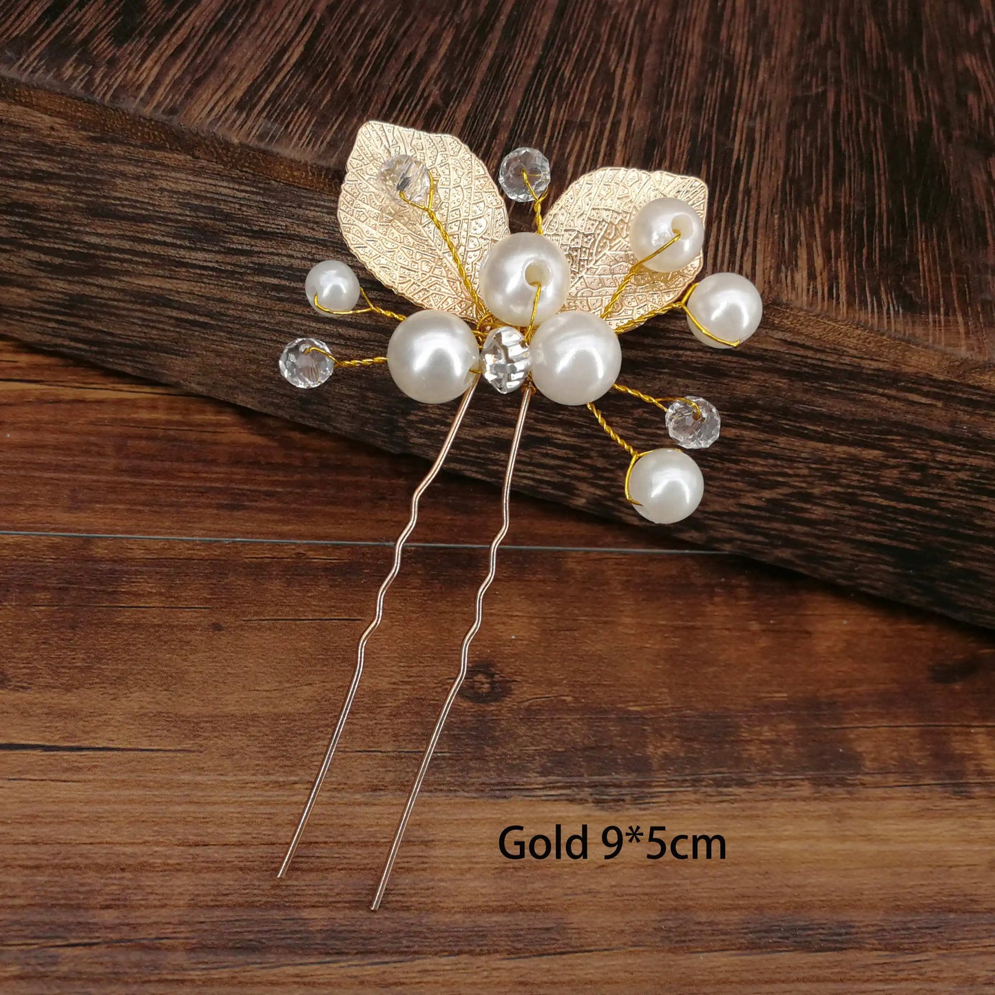 Women U-shaped Pin Metal Barrette Clip Hairpins Simulated Pearl Hair Accessories Hairstyle Design Tools