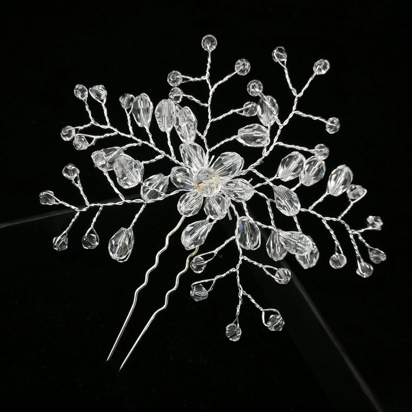 Women U-shaped Pin Metal Barrette Clip Hairpins Simulated Pearl Hair Accessories Hairstyle Design Tools