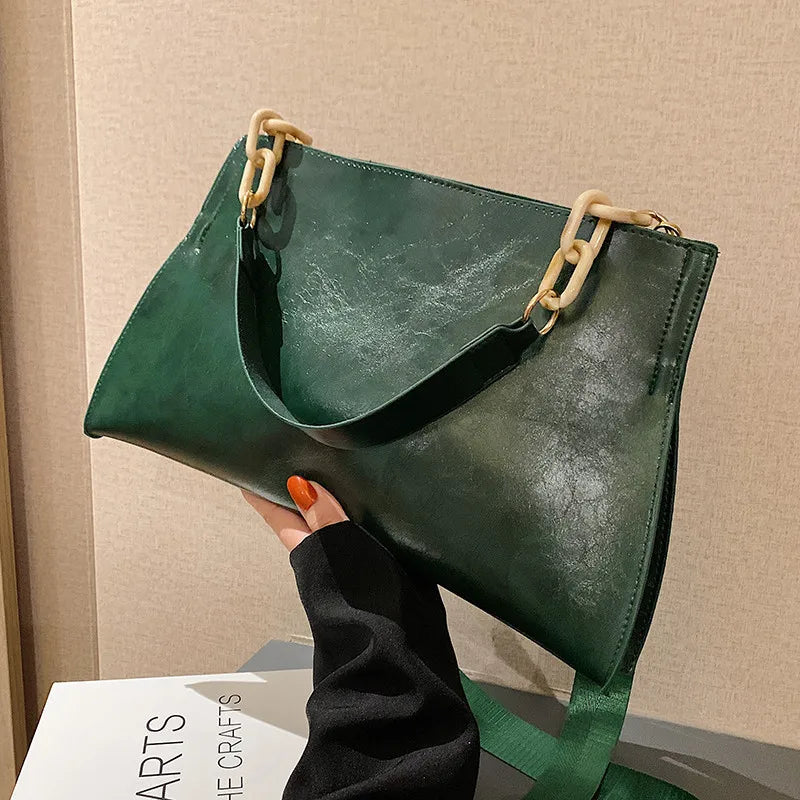 Designer Handbags Women Shoulder Bag Soft Synthetic Leather Crossbody Large Capacity Fashion Female Underarm Bags
