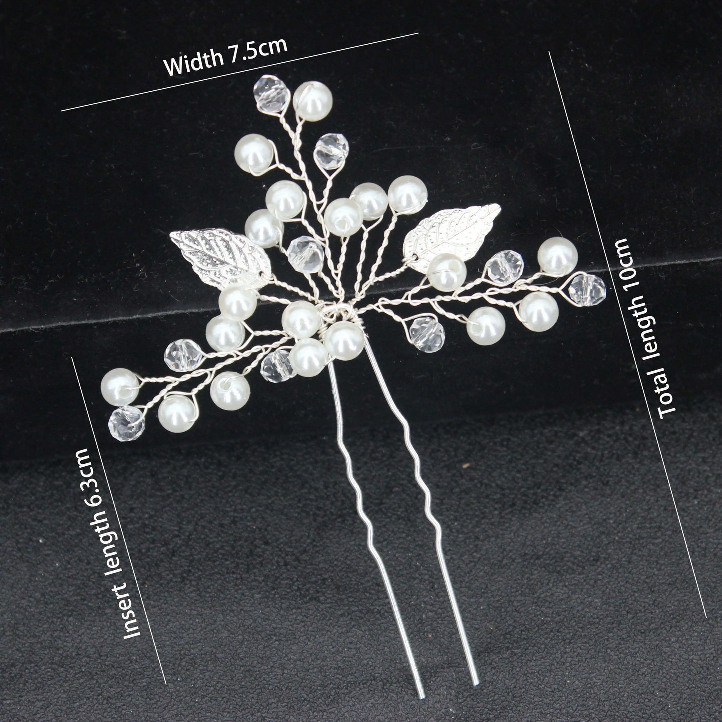 Women U-shaped Pin Metal Barrette Clip Hairpins Simulated Pearl Hair Accessories Hairstyle Design Tools