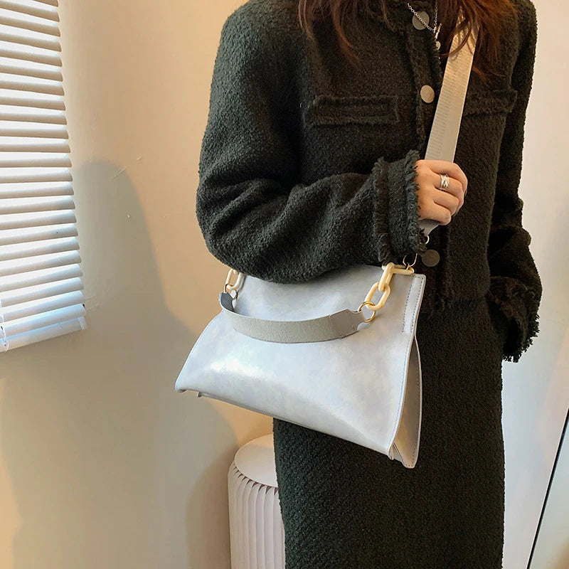 Designer Handbags Women Shoulder Bag Soft Synthetic Leather Crossbody Large Capacity Fashion Female Underarm Bags