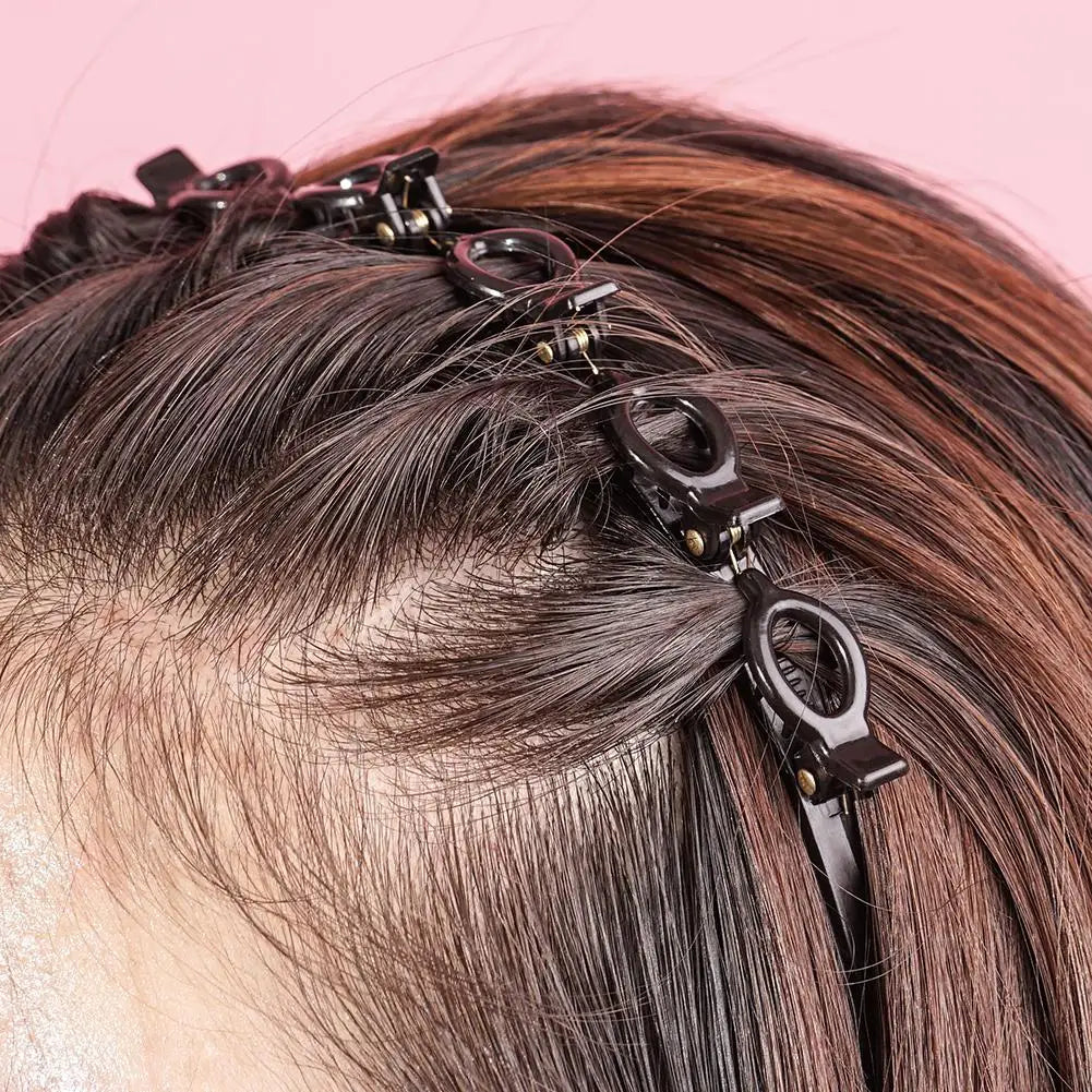 Double Bangs Hairstyle Hair Clips Hairpin Head Hoop Twist Plait Clip Front Hairclips Hair Hoop Women Headband Headwear