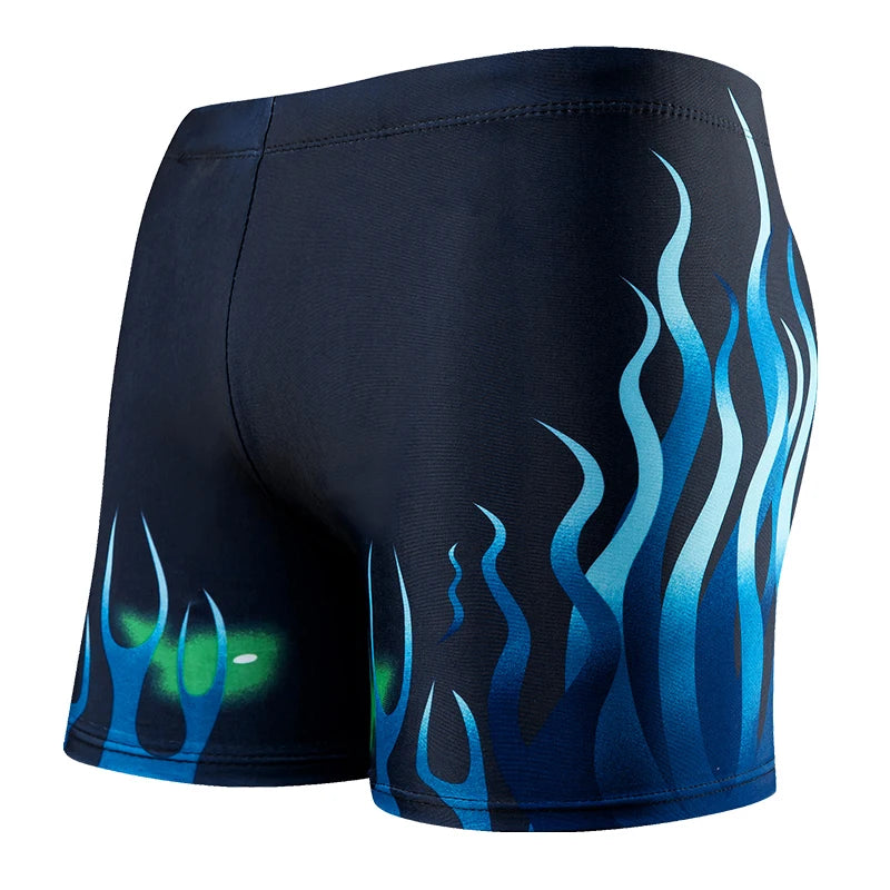 Multi Prints Men Elastic Swimming Trunk Swimwear Beach Swim Sport Short Briefs Surfing Summer Swimsuit Boxer Shorts Bathing Suit