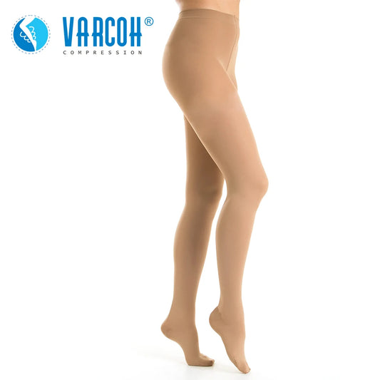 Graduated Compression Pantyhose 30-40 mmHg Best Support Stockings for Medical Flight Travel Nursing Varicose Veins Edema
