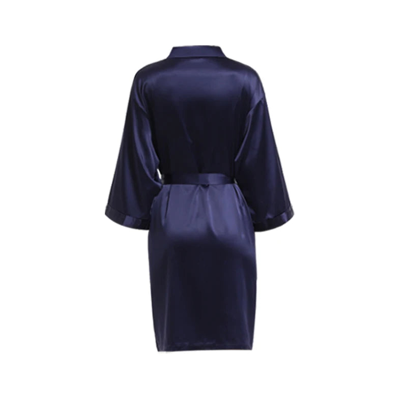 Women Matte Satin Plain colors thick satin Sleepwear Casual Home wear