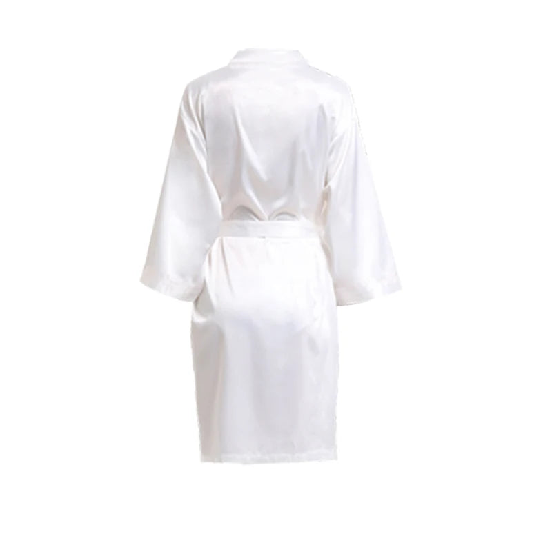 Women Matte Satin Plain colors thick satin Sleepwear Casual Home wear