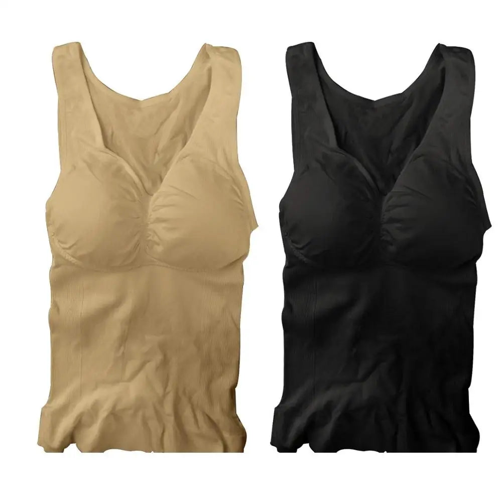 Women's Shaper Slim Up Lift Plus Size Bra Tank Top Body Shaper Removable Shaper Underwear Slimming Vest Corset Shapewear