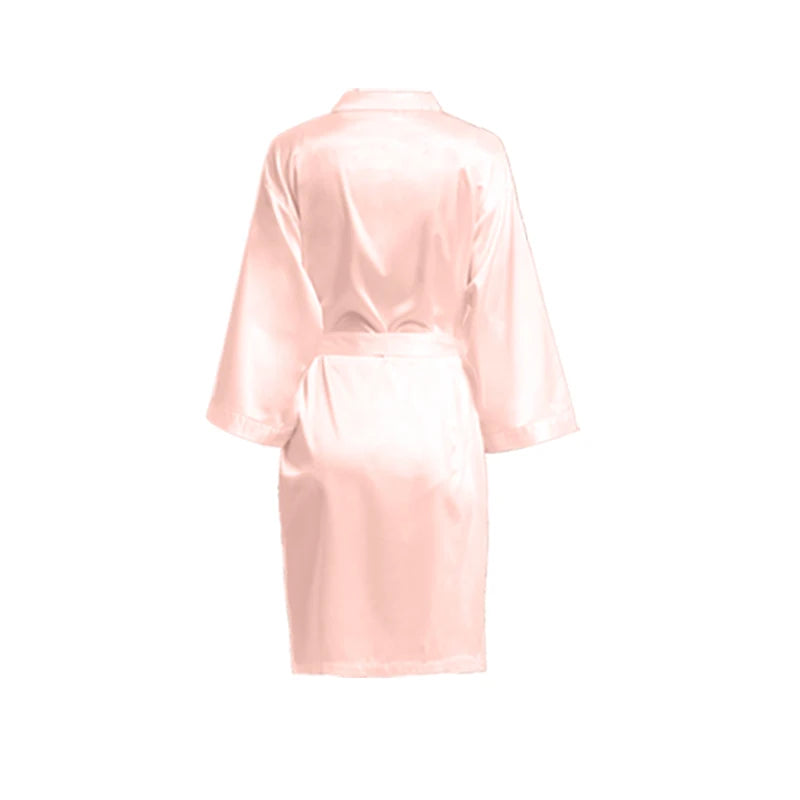 Women Matte Satin Plain colors thick satin Sleepwear Casual Home wear