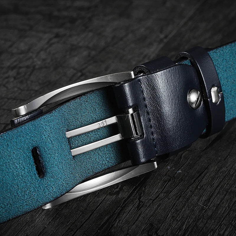 Genuine Leather Belt High Quality  Vintage  90-125CM