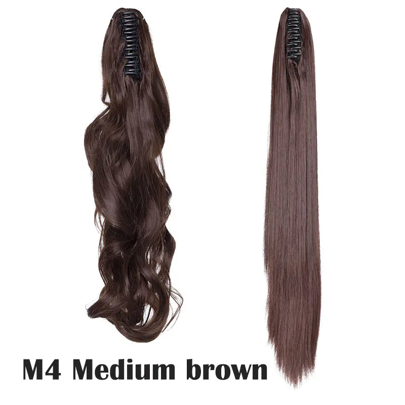 Claw Clip On Ponytail Hair Extension Synthetic Ponytail Extension Hair