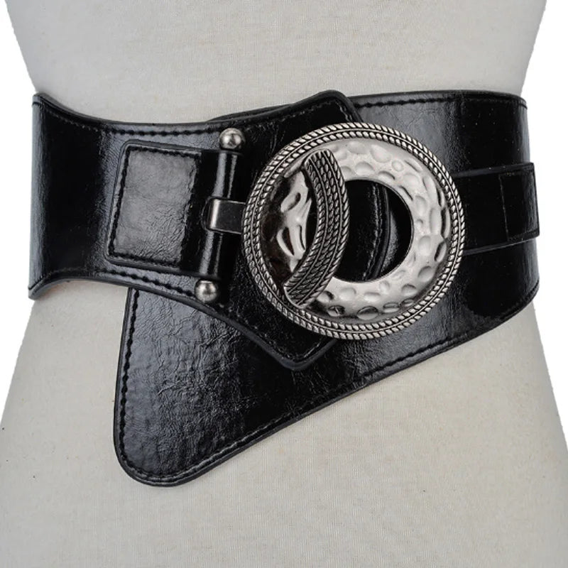 Hot Fashion Women Wide Waist Elastic Stretch Belt  Belts For Women