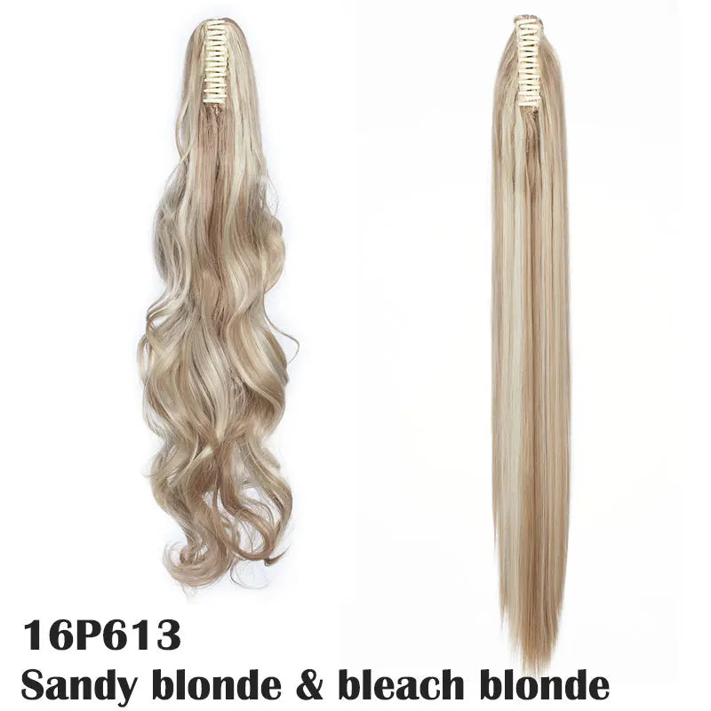 Claw Clip On Ponytail Hair Extension Synthetic Ponytail Extension Hair