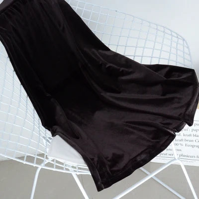 Velvet Maxi Skirt, High Waist, Long, Maxi, Straight