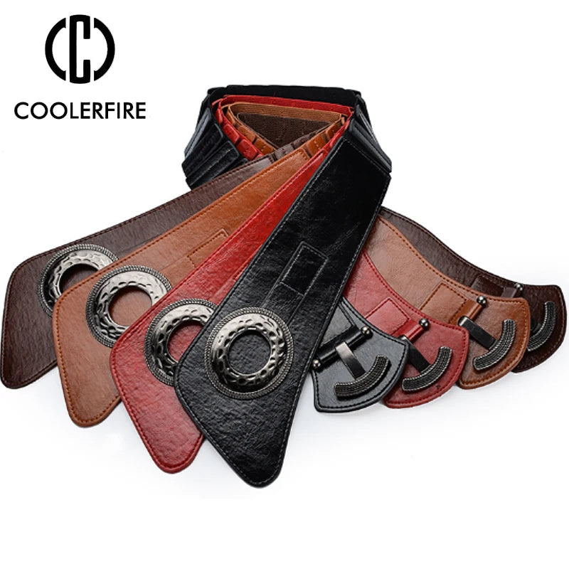 Hot Fashion Women Wide Waist Elastic Stretch Belt  Belts For Women