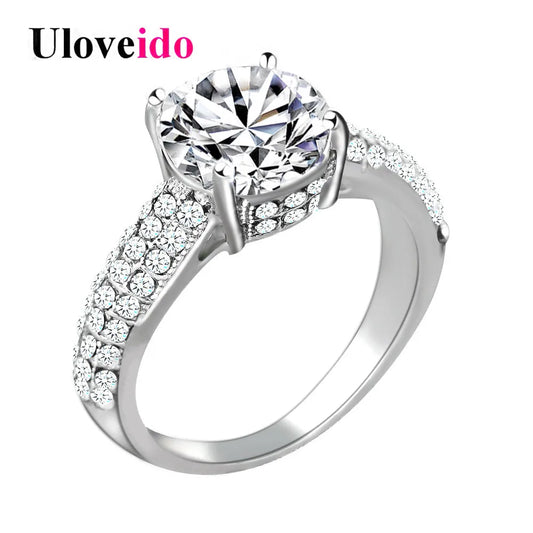 Fashion Jewelry White Cubic Zirconia Silver