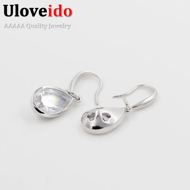 Crystal Water Drop Earrings  Rhinestone Hanging Earings