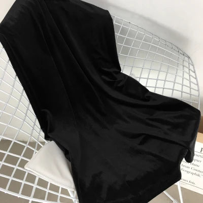 Velvet Maxi Skirt, High Waist, Long, Maxi, Straight