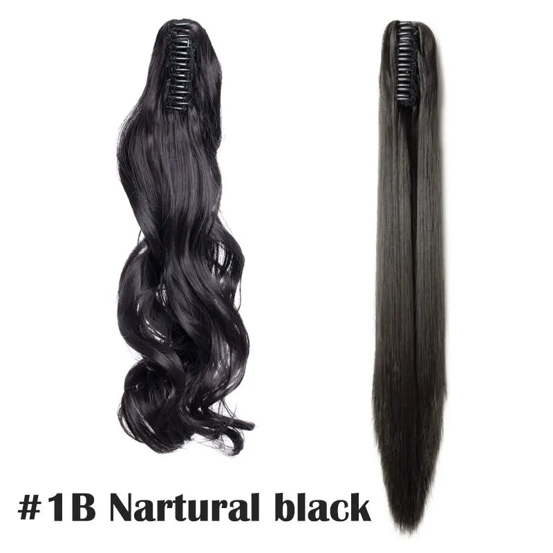 Claw Clip On Ponytail Hair Extension Synthetic Ponytail Extension Hair
