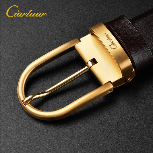Design fashion belt high quality layer genuine leather cowskin belt
