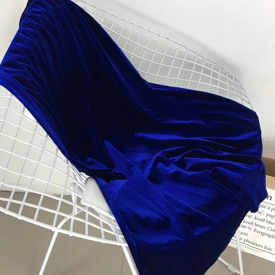 Velvet Maxi Skirt, High Waist, Long, Maxi, Straight