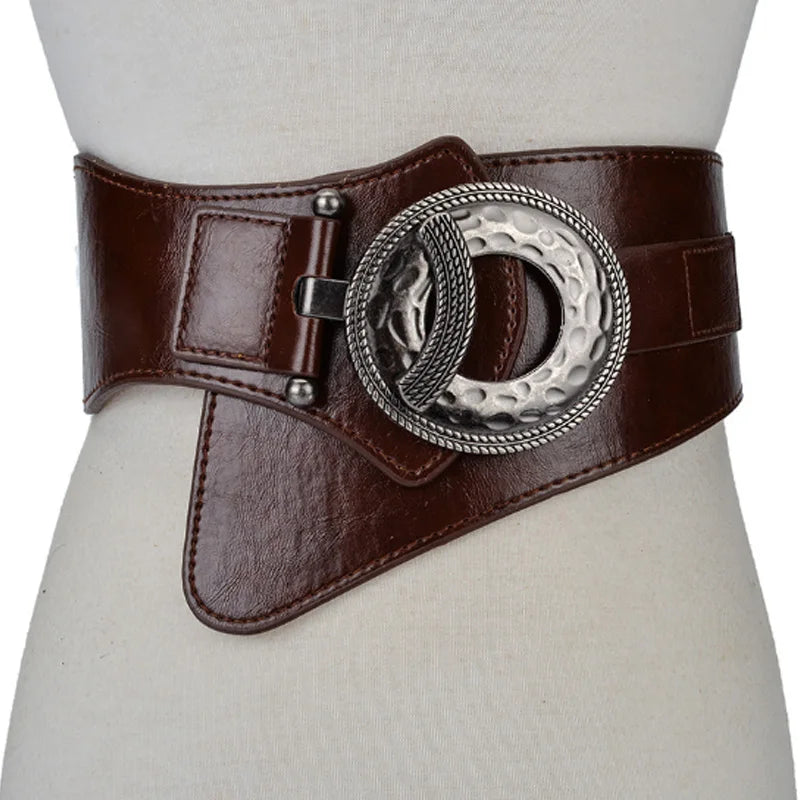 Hot Fashion Women Wide Waist Elastic Stretch Belt  Belts For Women