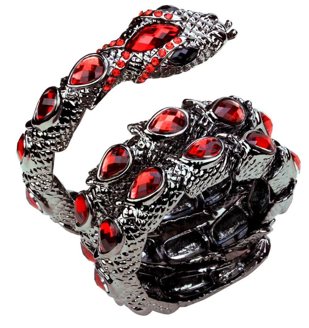 Stretch Snake Bracelet Armlet Upper Arm Cuff  Women  Crystal Bangle Jewelry Gold Silver Color