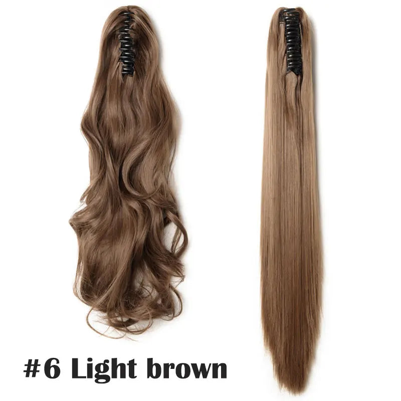 Claw Clip On Ponytail Hair Extension Synthetic Ponytail Extension Hair