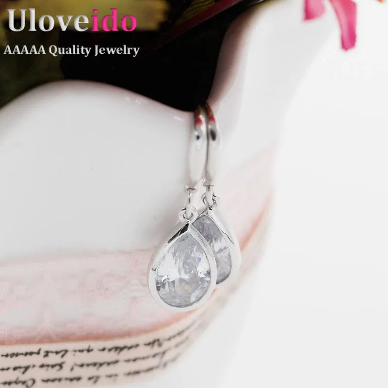 Crystal Water Drop Earrings  Rhinestone Hanging Earings