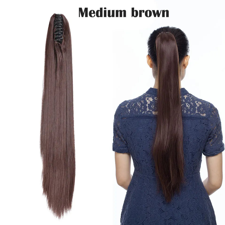Claw Clip On Ponytail Hair Extension Synthetic Ponytail Extension Hair