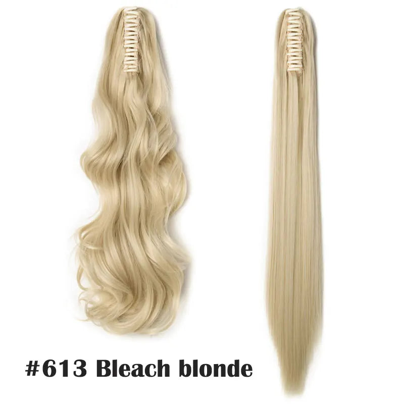 Claw Clip On Ponytail Hair Extension Synthetic Ponytail Extension Hair