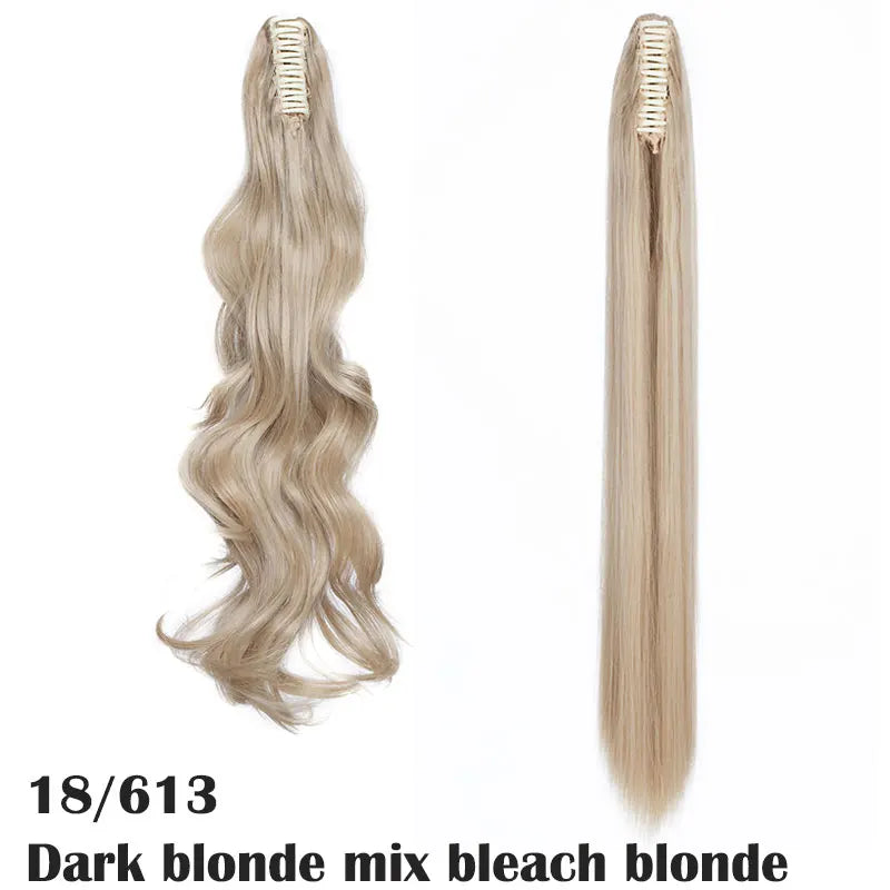 Claw Clip On Ponytail Hair Extension Synthetic Ponytail Extension Hair